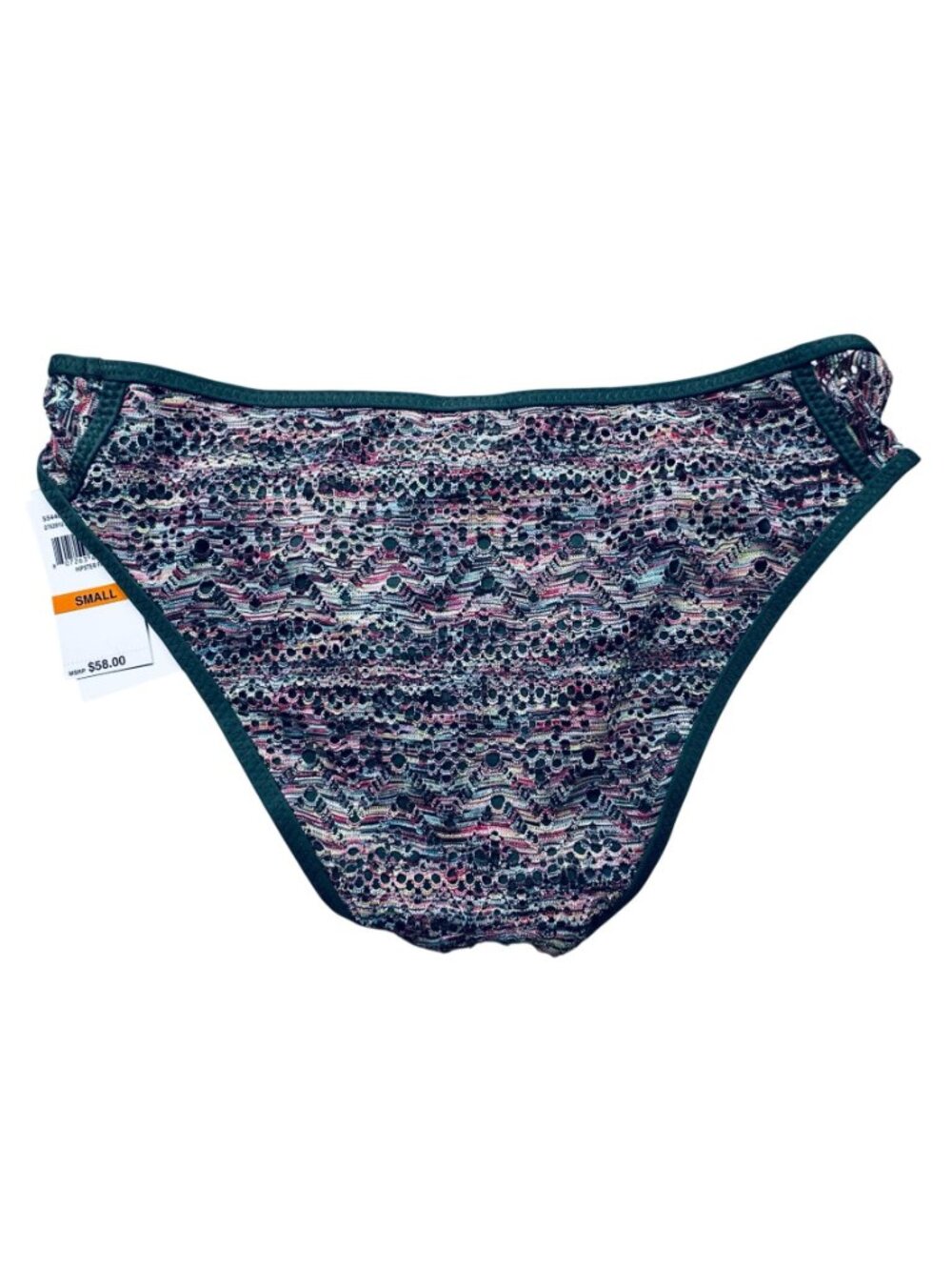 Becca Womens Hipster Bikini Bottom Size Small Multicolor Crochet Design NWT - Picture 2 of 7